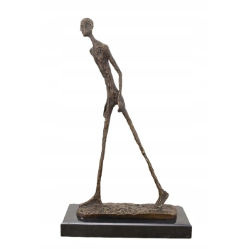 Idący Mężczyzna - Walking Man - Giacometti Style - Figura Rzeźba z Brązu