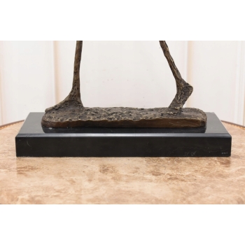 Idący Mężczyzna - Walking Man - Giacometti Style - Figura Rzeźba z Brązu