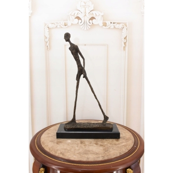 Idący Mężczyzna - Walking Man - Giacometti Style - Figura Rzeźba z Brązu