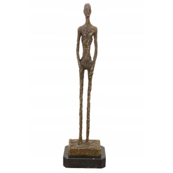 Stojący Mężczyzna - Giacometti Style - Nowoczesna Figura Rzeźba z Brązu
