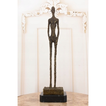 Stojący Mężczyzna - Giacometti Style - Nowoczesna Figura Rzeźba z Brązu