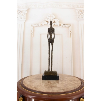 Stojący Mężczyzna - Giacometti Style - Nowoczesna Figura Rzeźba z Brązu