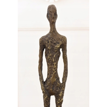 Stojący Mężczyzna - Giacometti Style - Nowoczesna Figura Rzeźba z Brązu