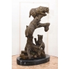 Milo - Niedźwiedzie na Drzewie Niedźwiedź- Figura Rzeźba z Brązu - Ozdoba