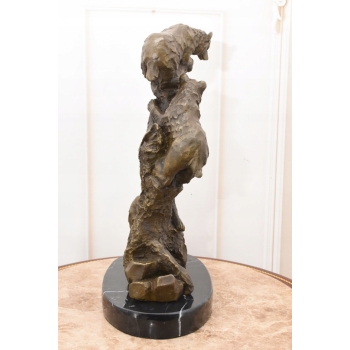 Milo - Niedźwiedzie na Drzewie Niedźwiedź- Figura Rzeźba z Brązu - Ozdoba