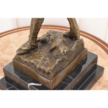 Grenadier Francuski - Żołnierz z Brązu - Figura Wojskowa - Kolekcjonerska