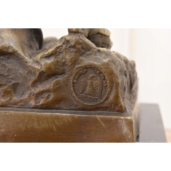 Grenadier Francuski - Żołnierz z Brązu - Figura Wojskowa - Kolekcjonerska