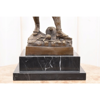 Grenadier Francuski - Żołnierz z Brązu - Figura Wojskowa - Kolekcjonerska