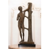Apollo z Jaszczurką - Figura Rzeźba z Brązu - Mitologia - Dekoracja Sygn