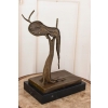 Surrealistyczny Zegar Salvador Dali Style - Abstrakcyjna Figura z Brązu