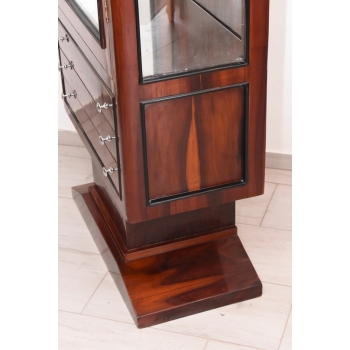 Witryna Art Deco - Gablotka Serwantka - Salon Gabinet - Gablota 3 Szuflady