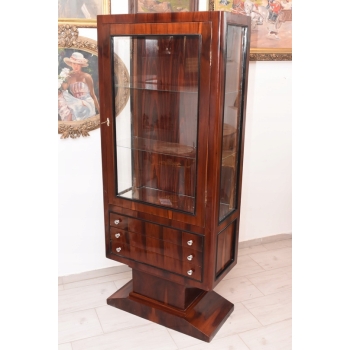 Witryna Art Deco - Gablotka Serwantka - Salon Gabinet - Gablota 3 Szuflady