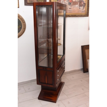 Witryna Art Deco - Gablotka Serwantka - Salon Gabinet - Gablota 3 Szuflady
