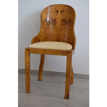 Polski Stół Art Deco + 6 Krzeseł Okrągły - Rodzinny - Meble Salon Jadalnia