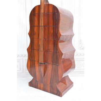Komoda Art Deco Gitara - Szafa Vintage 160 x 54cm - Dom Salon Instrument