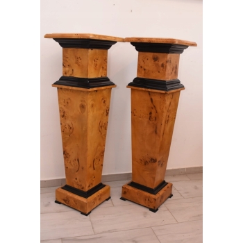 Dwa Postumenty Art Deco - Kolumny Piedestały