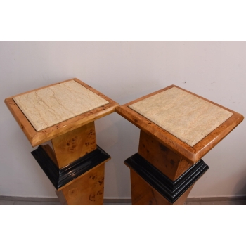 Dwa Postumenty Art Deco - Kolumny Piedestały