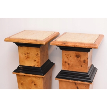 Dwa Postumenty Art Deco - Kolumny Piedestały