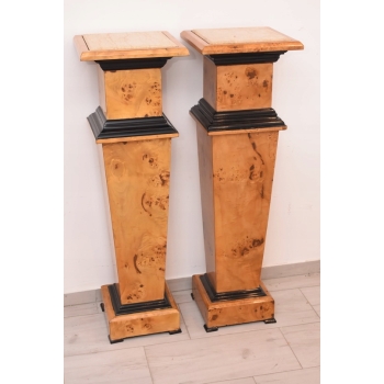 Dwa Postumenty Art Deco - Kolumny Piedestały