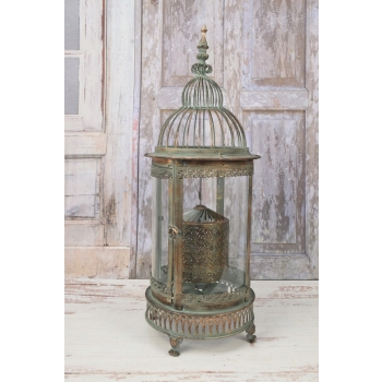 Lampion Latarnia Obracana na Świece - Vintage , Glamour - Lampa bez szyb