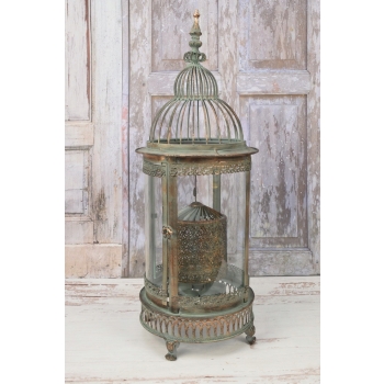 Lampion Latarnia Obracana na Świece - Vintage , Glamour - Lampa bez szyb