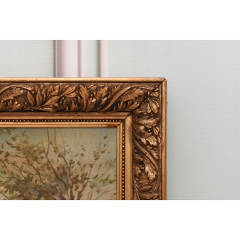 Władysław Szerner - Bitwa pod Grunwaldem - Stary Duży Obraz Rama