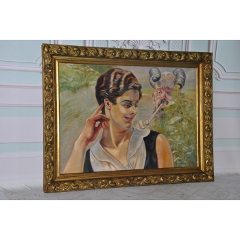 Jacek Malczewski - ZALOTY - Pałacowy Stary Obraz i Rama - Unikat