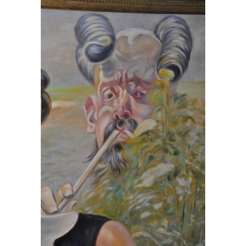 Jacek Malczewski - ZALOTY - Pałacowy Stary Obraz i Rama - Unikat