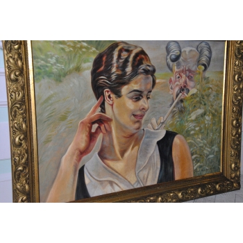 Jacek Malczewski - ZALOTY - Pałacowy Stary Obraz i Rama - Unikat