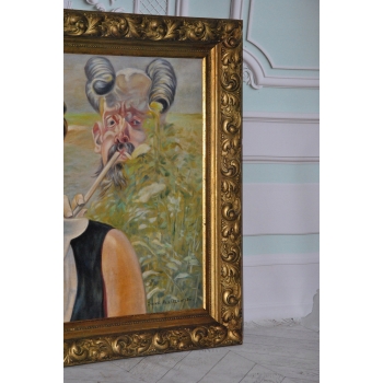 Jacek Malczewski - ZALOTY - Pałacowy Stary Obraz i Rama - Unikat