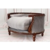 Sofa Kanapa - Pufa Legowisko Dla Psa Kota - Srebrne - Barok - Drewno