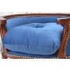 Sofa Kanapa - Pufa Legowisko Dla Psa Kota - Niebieska - Barok - Drewno