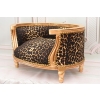 Sofa Kanapa - Pufa Legowisko Dla Psa Kota - Panterka - Barok - Drewno