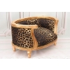 Sofa Kanapa - Pufa Legowisko Dla Psa Kota - Panterka - Barok - Drewno
