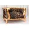 Sofa Kanapa - Pufa Legowisko Dla Psa Kota - Panterka - Barok - Drewno
