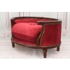 Sofa Kanapa - Pufa Legowisko Dla Psa Kota - Czerwona - Barok - Drewno
