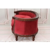 Sofa Kanapa - Pufa Legowisko Dla Psa Kota - Czerwona - Barok - Drewno