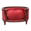 Sofa Kanapa - Pufa Legowisko Dla Psa Kota - Czerwona - Barok - Drewno