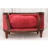 Sofa Kanapa - Pufa Legowisko Dla Psa Kota - Czerwona - Barok - Drewno