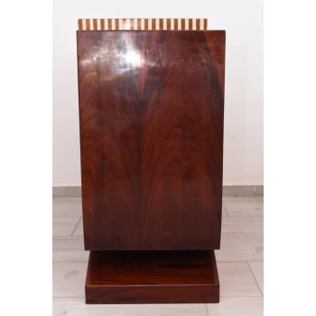 Drewniana Komoda Art Deco - 8 Szuflad - Regał Pomocnik - Szafka Unikat