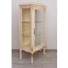 Witryna Francuska - Drewniana Gablota Serwantka - Creme - Złote Okucia