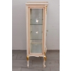 Witryna Francuska - Drewniana Gablota Serwantka - Creme - Złote Okucia