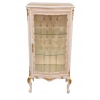 Witryna Francuska - Drewniana Gablota Serwantka - Creme - Złote Okucia
