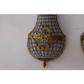 Dwa Kinkiety Ścienne - Lampy Ścienne - Myśliwskie Mosiądz 54CM