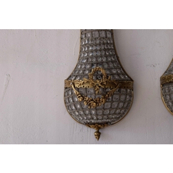 Dwa Kinkiety Ścienne - Lampy Ścienne - Myśliwskie Mosiądz 54CM