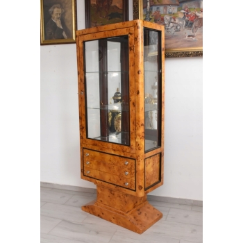 Witryna Art Deco - Gablotka Serwantka - Salon Gabinet - Gablota 3 Szuflady