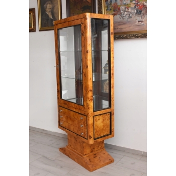 Witryna Art Deco - Gablotka Serwantka - Salon Gabinet - Gablota 3 Szuflady