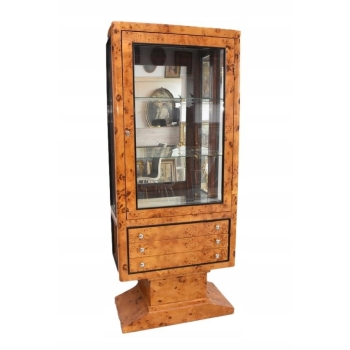 Witryna Art Deco - Gablotka Serwantka - Salon Gabinet - Gablota 3 Szuflady