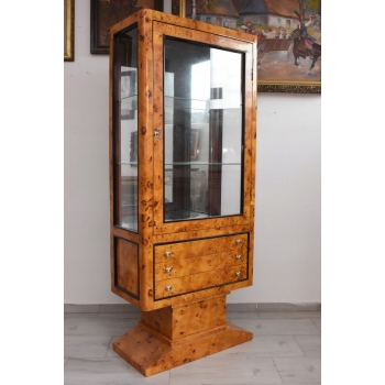 Witryna Art Deco - Gablotka Serwantka - Salon Gabinet - Gablota 3 Szuflady