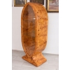 Owalna Witryna Art Deco - Gablotka Serwantka - Salon Gabinet - Gablota